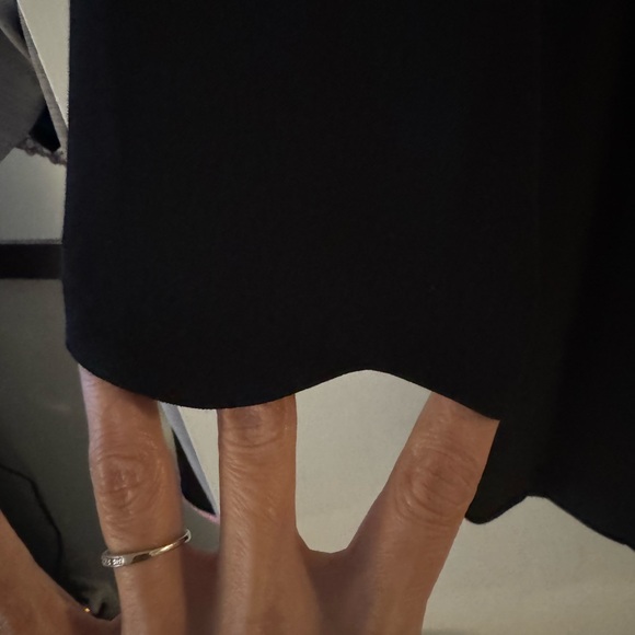 Aqua Black Long Sleeve Scalloped Dress - Picture 4 of 5